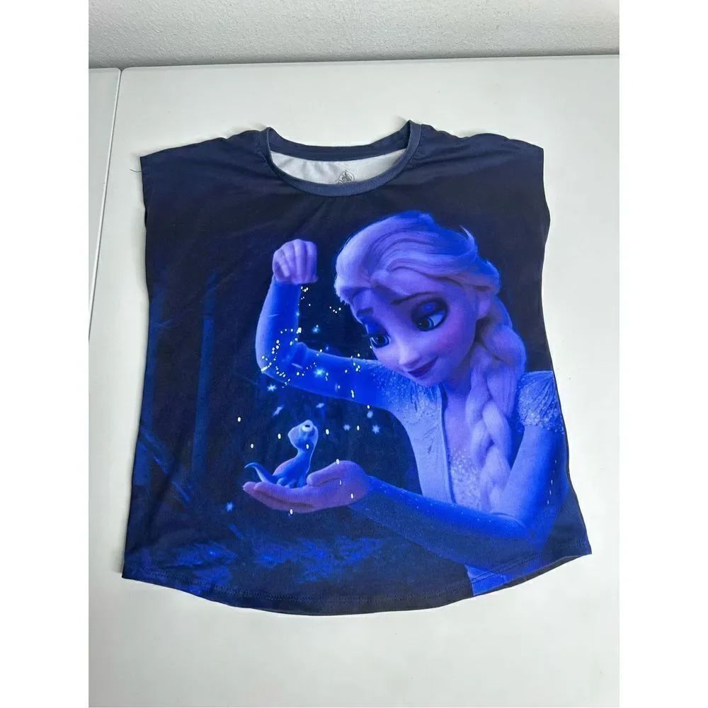 Disney Elsa shirt size 7/8 (M) Blue
